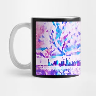 Amaranthine City Skyline Abstract Mug